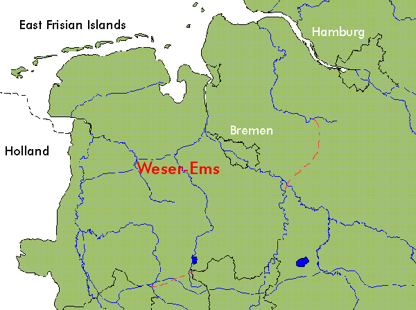 Weser-Ems map